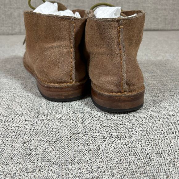 Gee WaWa By Anthropology Brown Suede Round Toe Lace Up Ankle Chukka Boots SZ 10 - Picture 4 of 11